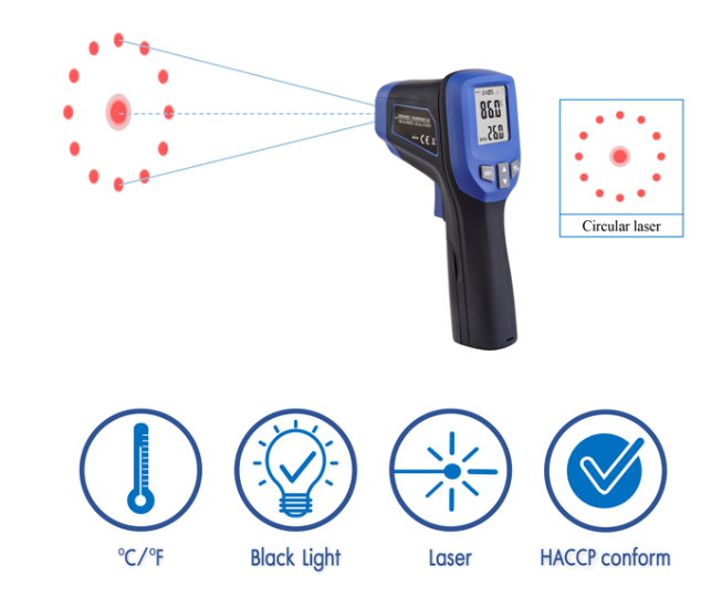 DIGICON DP-87 อินฟราเรดเทอร์โมมิเตอร์ │-30°C ถึง 950°C